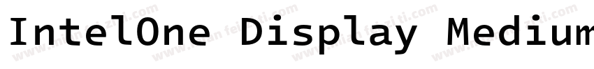 IntelOne Display Medium字体转换